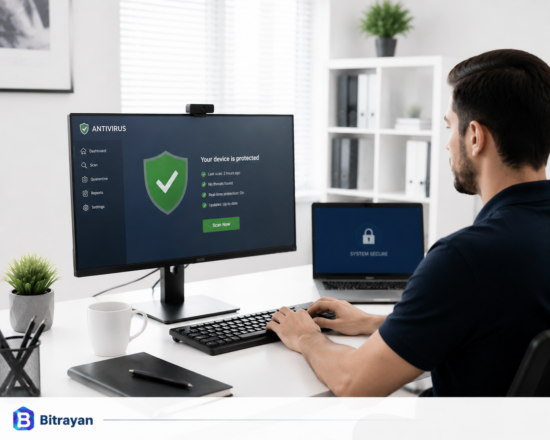 نصب و پیکربندی آنتی‌ویروس و امنیت سیستم